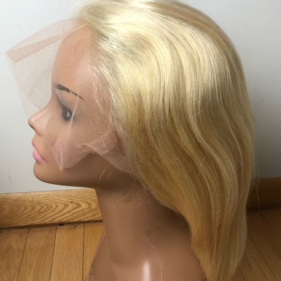 ?LEX 12” 613 Blonde 100% HUMAN  FULL LACE BOB WIG